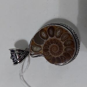AMMONITE Fossil Sterling Silver Pendant